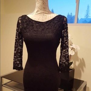 Black lace dress. Size small